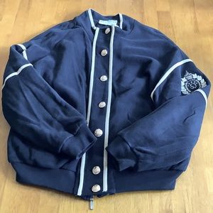 Vintage St. John Sportswear by Marie Gray Soft Varsity Jacket Black L